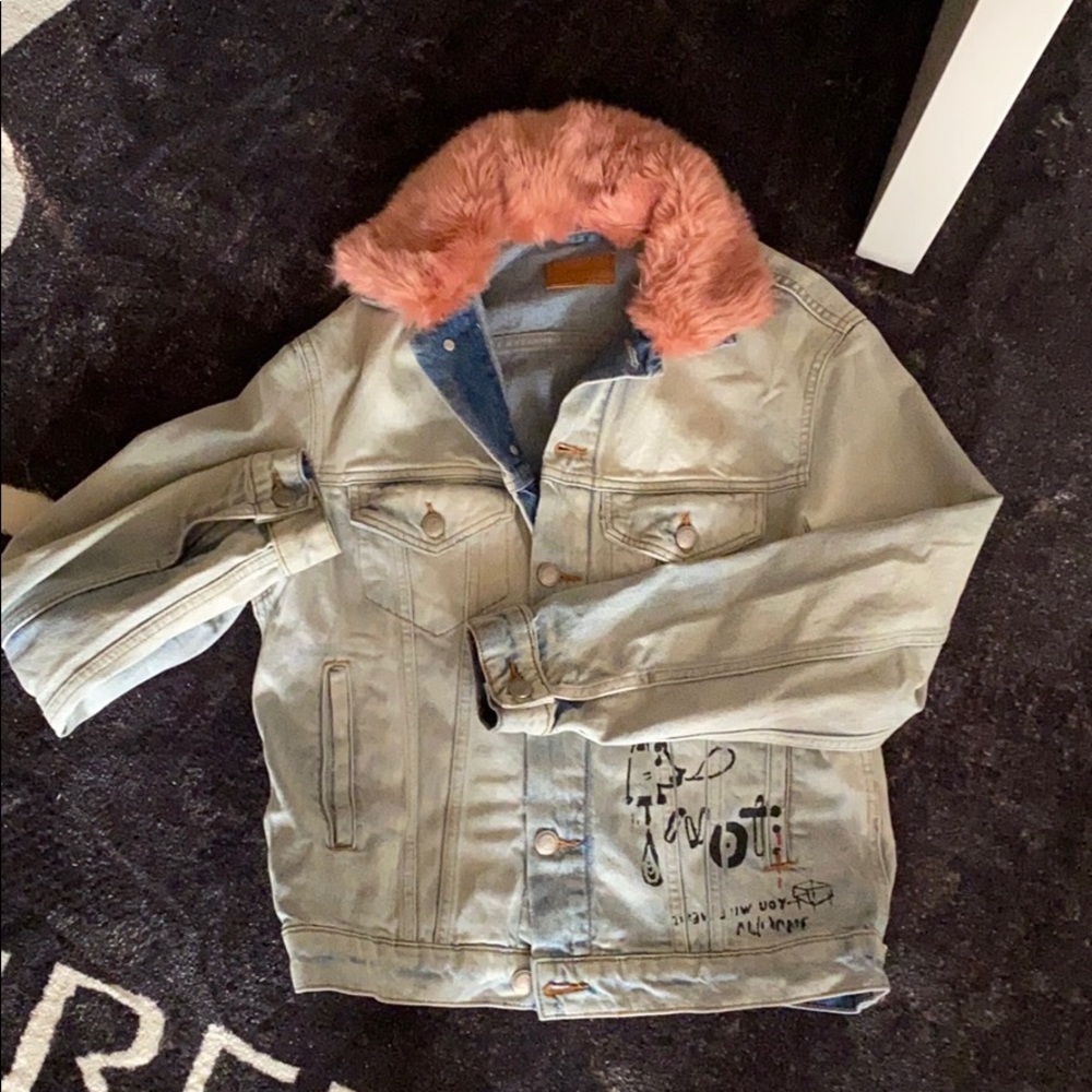 Painted jean jacket